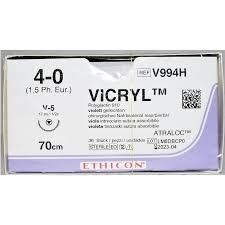 VICRYL violett GEF 0,70 4-0 V5 36 St. V994H